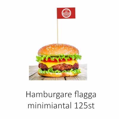 Flagga till hamburgare